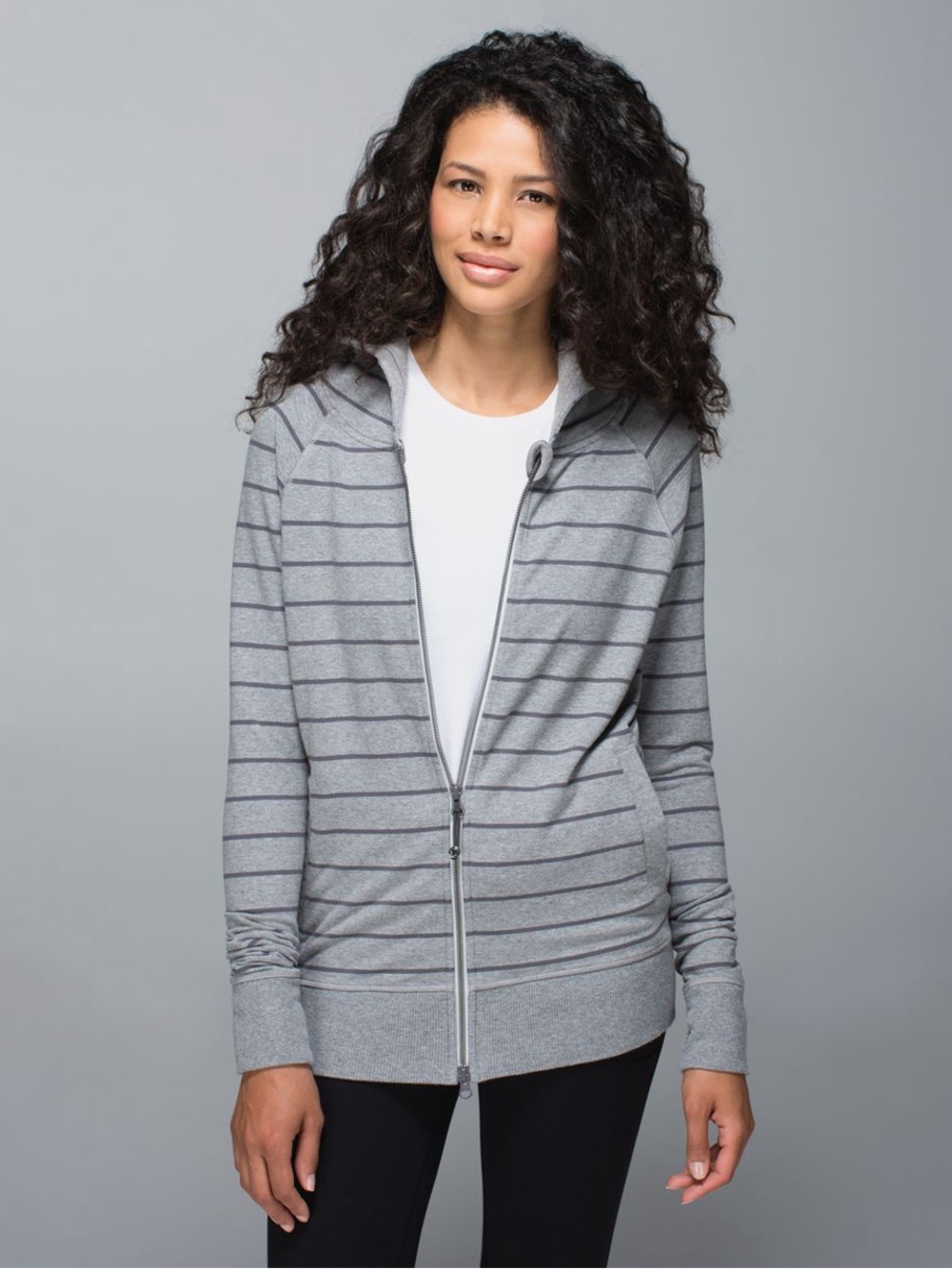Lululemon Rollin' With My Omies Hoodie
Cayman Stripe Heathered Medium Grey
